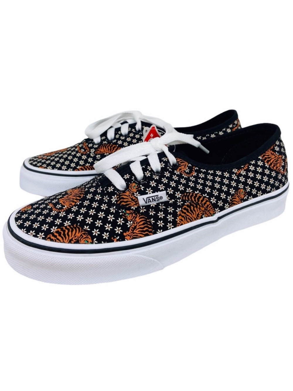 Vans Authentic Tiger Floral Womens 7 Black